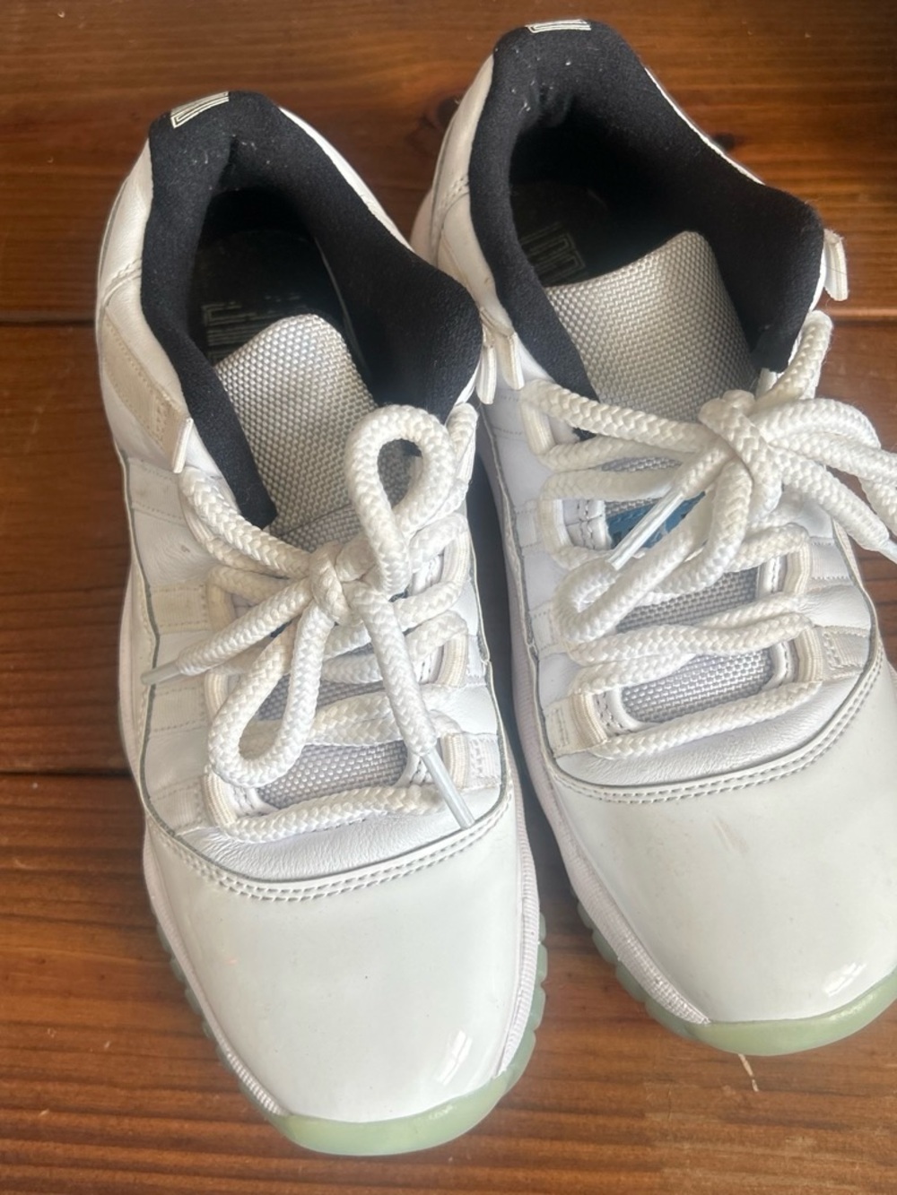 Jordan Kids White and Black Low-Top Sneakers